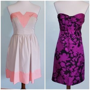 ❤️ 2/$25 … 2 small strapless dresses